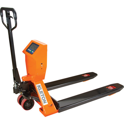 Digital Scale Pallet Truck, 44.5" L x 27.75" W, 4400 lbs. Cap.