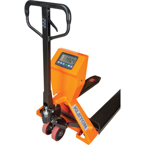Digital Scale Pallet Truck, 44.5" L x 27.75" W, 4400 lbs. Cap.