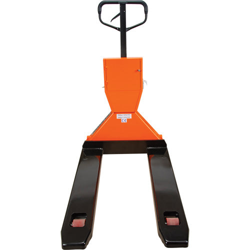 Digital Scale Pallet Truck, 44.5" L x 27.75" W, 4400 lbs. Cap.