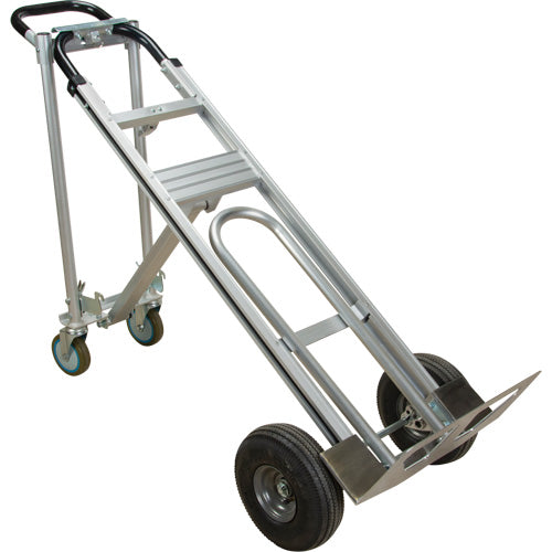 3-in-1 Convertible Hand Truck, Aluminum, 600 lbs. Capacity