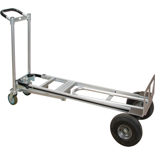 3-in-1 Convertible Hand Truck, Aluminum, 600 lbs. Capacity