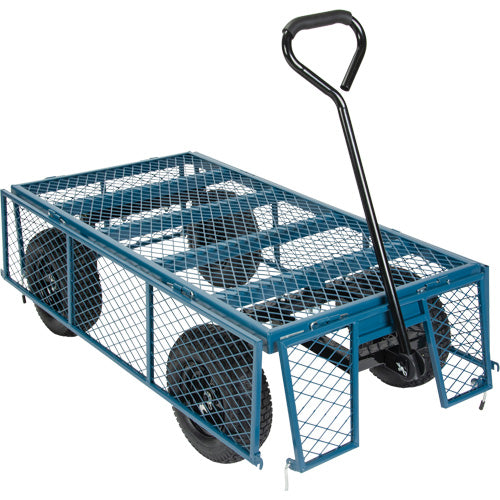Wagon with Drop Sides, 24" W x 48" L, 800 lbs. Capacity