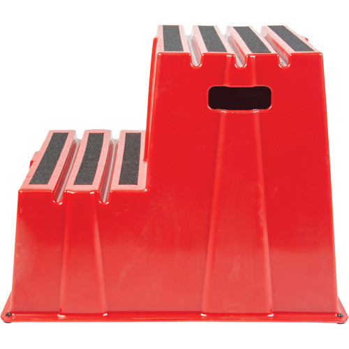 Industrial Step Stool, 2 Steps, 26" x 22-7/16" x 19-11/16" High
