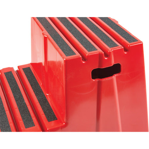 Industrial Step Stool, 2 Steps, 26" x 22-7/16" x 19-11/16" High