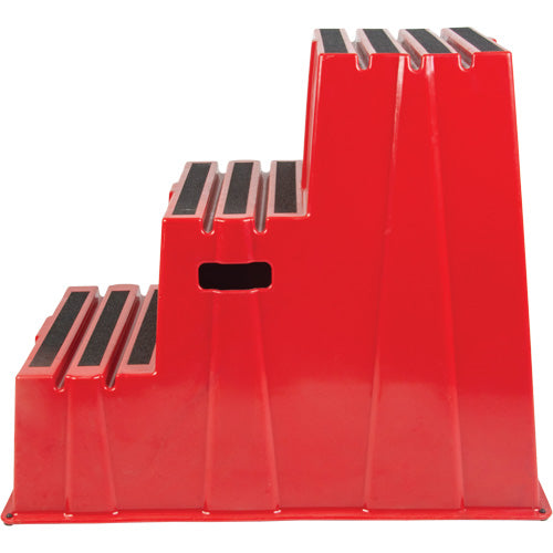 Industrial Step Stool, 3 Steps, 34-13/16" x 22-7/16" x 28-1/2" High