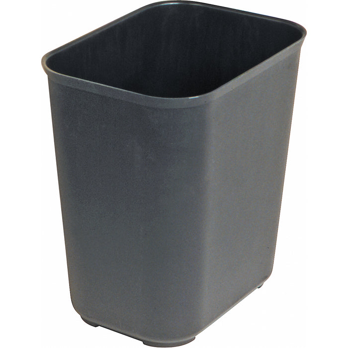 Fire Resistant Wastebasket, 14 Quarts, Fiberglass