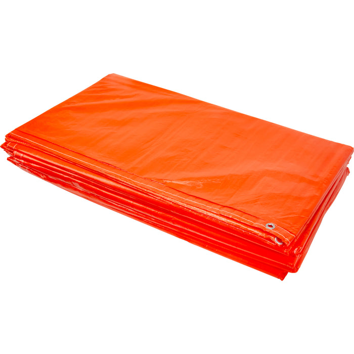 Insulated Tarps, Polyethylene, Orange, 20' x 12' x 8 mils