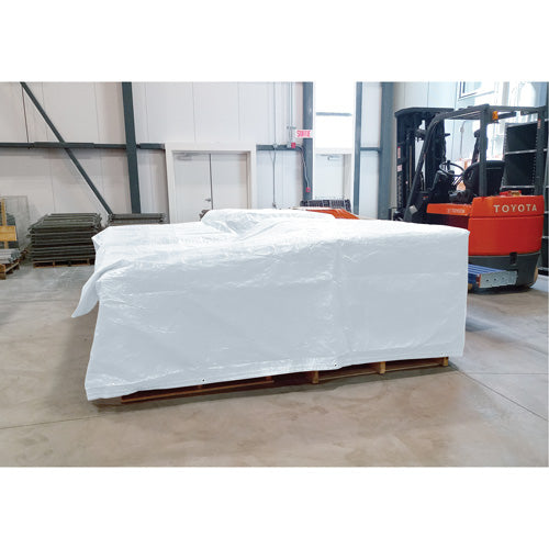 Insulated Tarp, Polyethylene, White, 20' x 12' x 8 mils