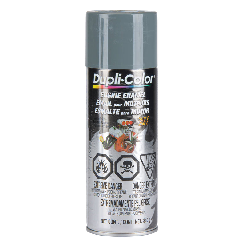 Engine Enamel Paint with Ceramic, New Ford Grey, Gloss, 12 oz., Aerosol Can