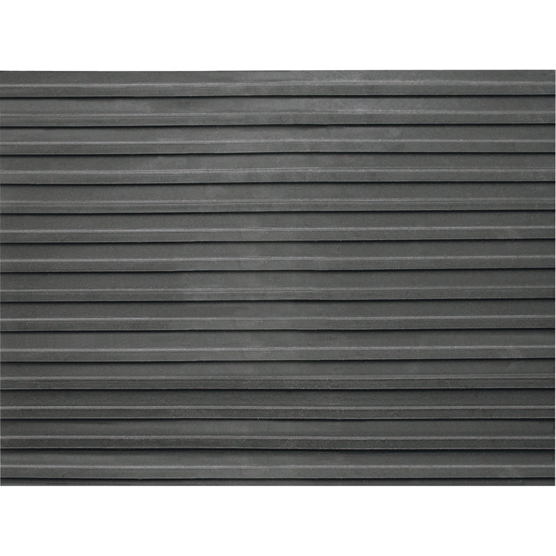 Tapis d'entrée, 3 pi x pi lin. x 1/8 po, noir