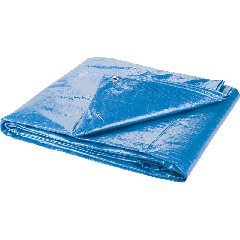Bâche standard bleue, 16 pi x 10 pi x 4 mils