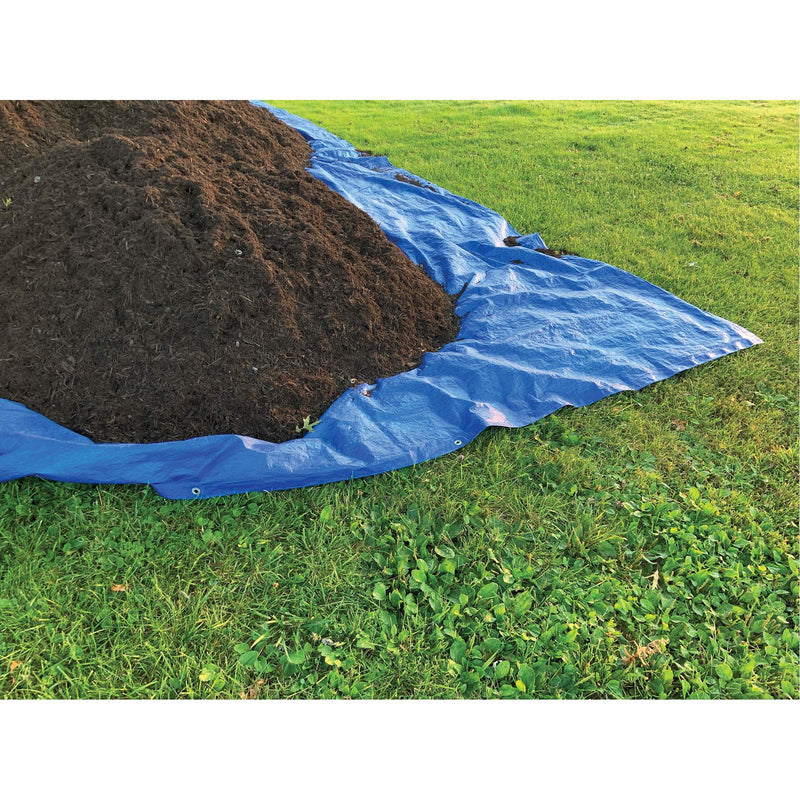 Bâche standard bleue, 16 pi x 10 pi x 4 mils