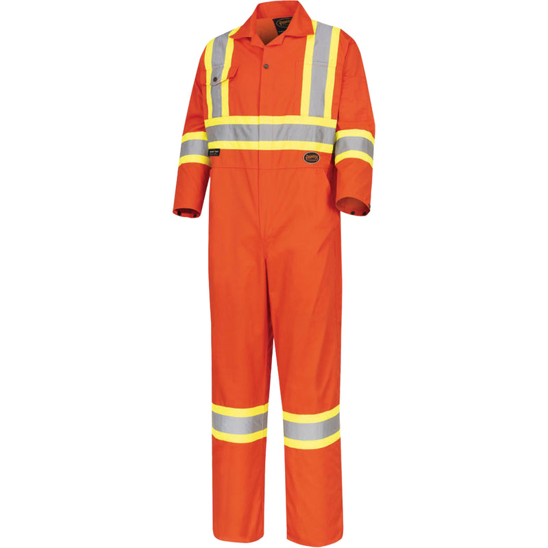 5514T Tall High-Visibility Safety Coveralls, 46, High Visibility Orange