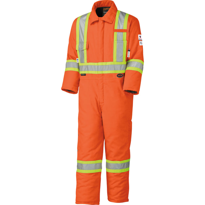 5532A High Visibility FR Rated & Arc Rated Safety Coveralls, Size X-Large, High Visibility Orange, 58 cal/cm²