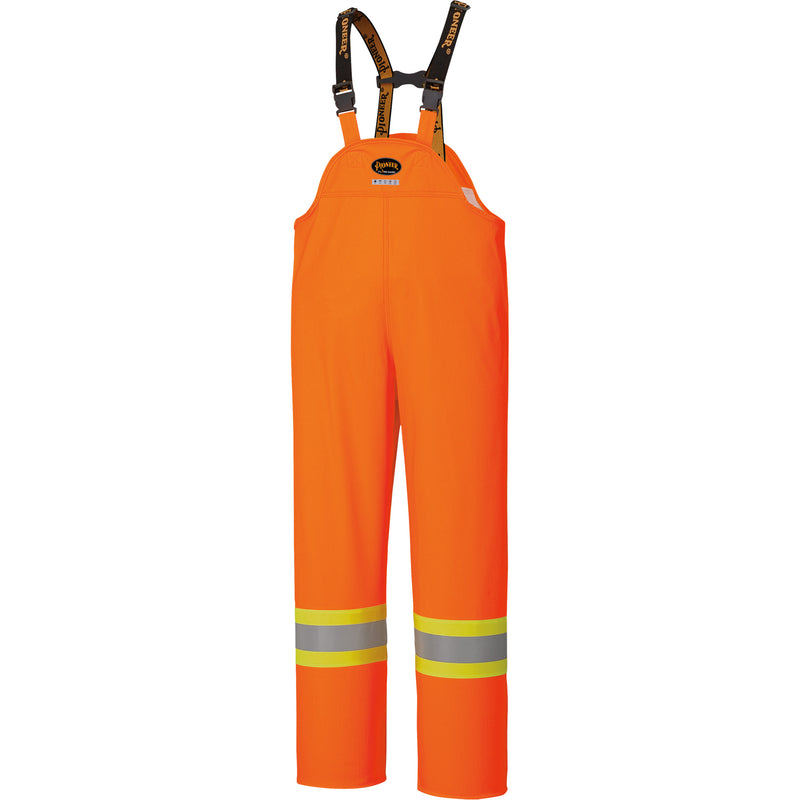 5893 High Visibility Flame Resistant Waterproof Bib Pants, 2X-Large, High Visibility Orange