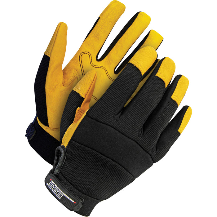 X-Site™ Mechanic's Gloves, Grain Goatskin Palm, Size Medium