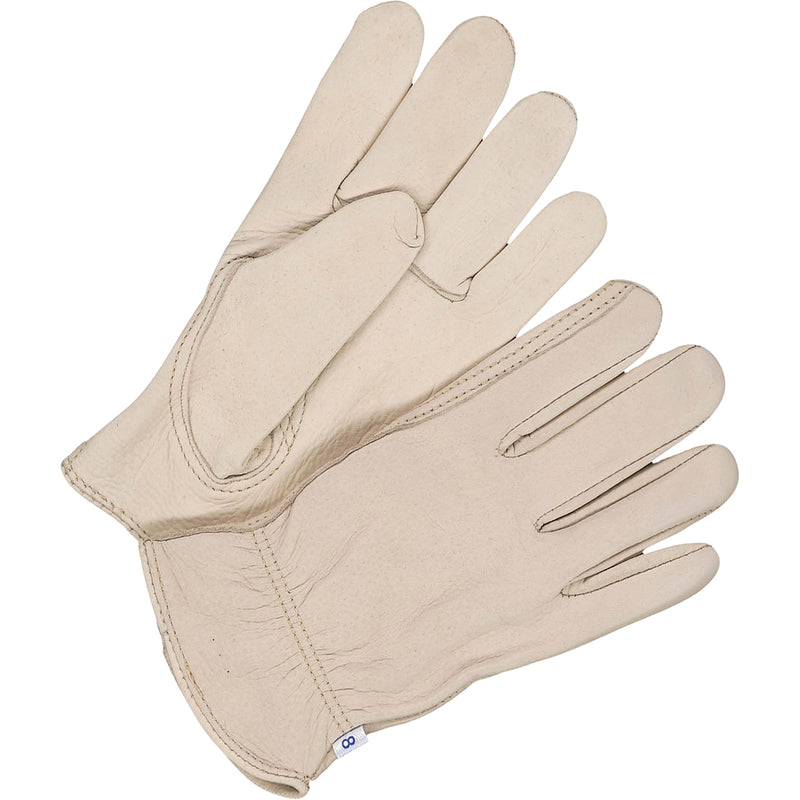 Gants de conduite classiques, 8, paume en cuir de vachette pleine fleur