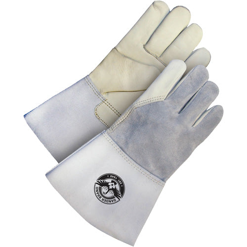 Gander Brand Utility Grain Leather Welder Gloves, Grain Cowhide, Size Large