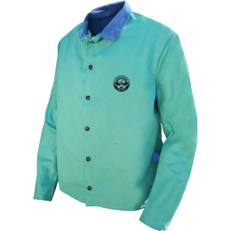 Gander Brand Banox® FR Full Jacket, Cotton/Leather, 2X-Large, Green