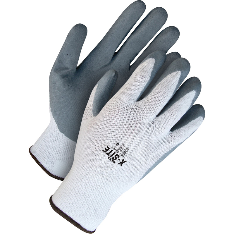X-Site™ Coated Gloves, Size 9, Foam Nitrile Coated, Nylon Shell, ASTM ANSI Level A1