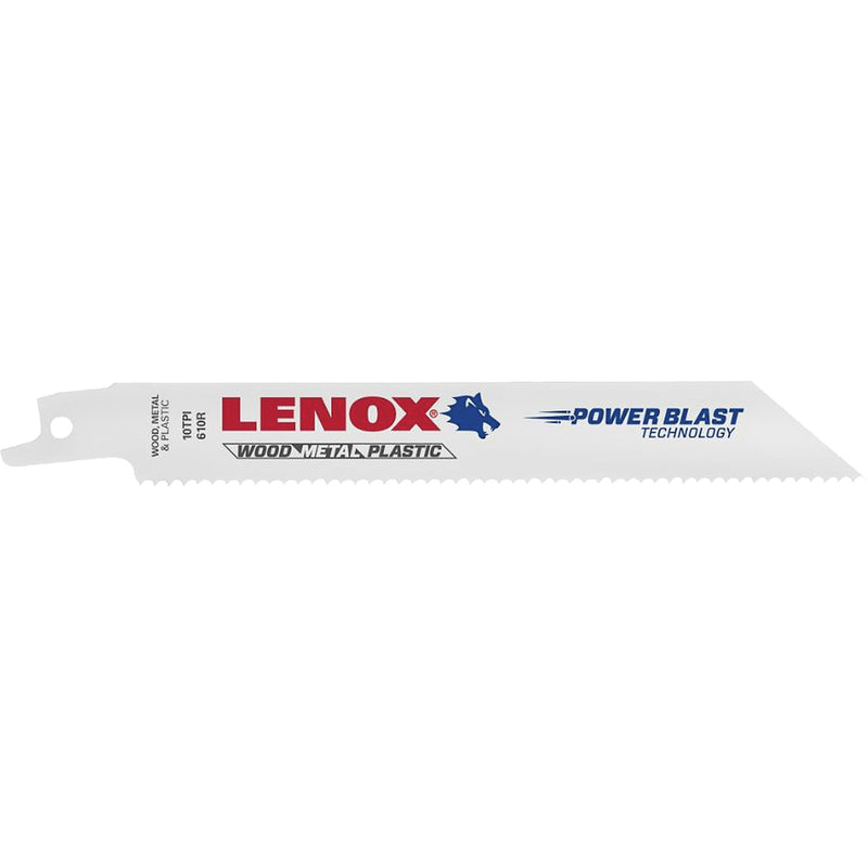 Lames de scie alternative à usage général, bimétallique, 10 TPI, 8 po L x 3/4 po l