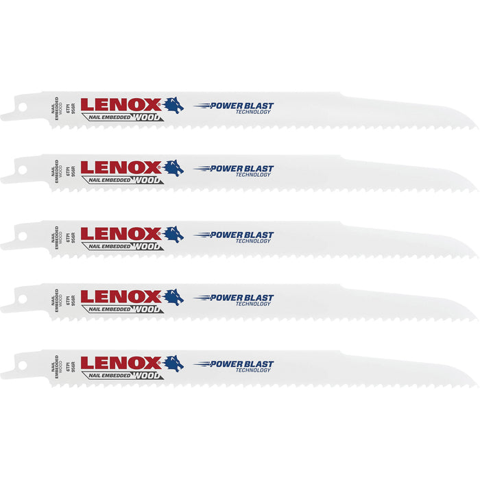 Lames de scie alternative pour bois, bimétal, 6 dents par pouce, 9 po L x 3/4 po l