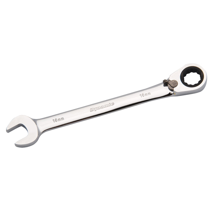 Reversible Combination Ratcheting Wrench, 12 Point, 10mm, Chrome Finish