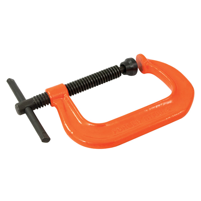 C-Clamp, 4" (102 mm) Capacity, 3-1/4" (83 mm) Throat Depth