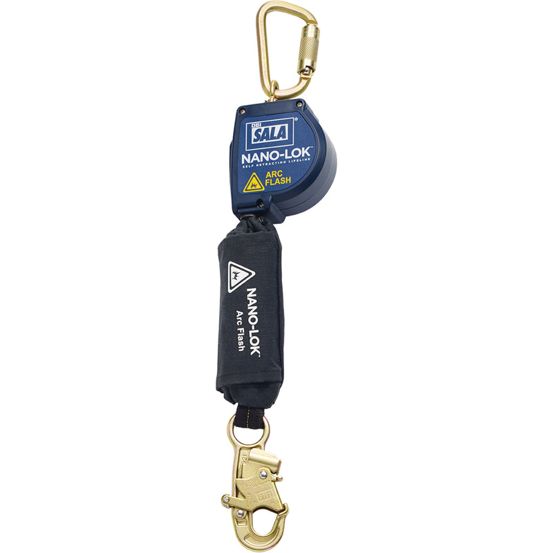 Nano-Lok™ Arc Flash Self-Retracting Lifeline, 8', Web, Swivel