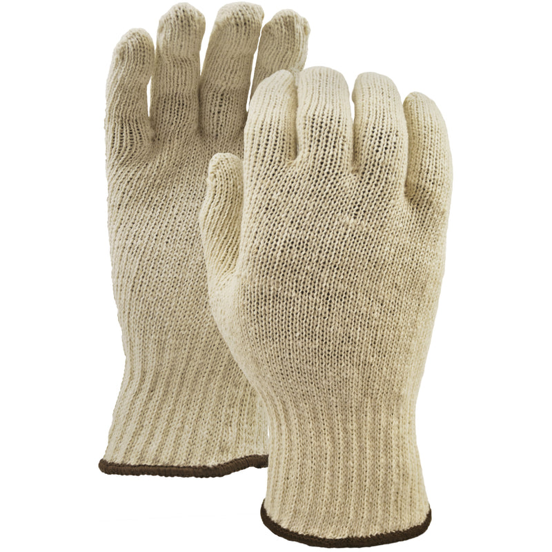 White Knight Gloves, Poly/Cotton, Large
