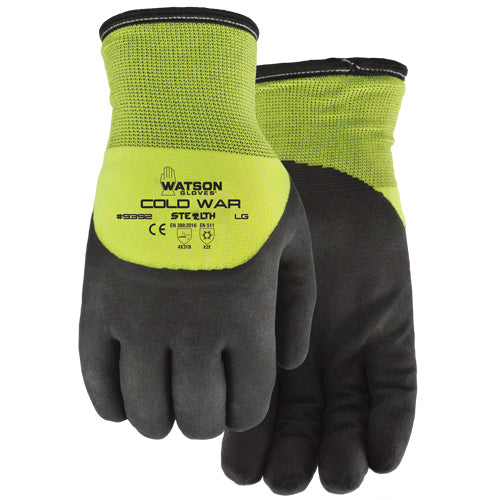 Stealth Cold War Thermal Gloves, X-Large, Foam Nitrile Coating