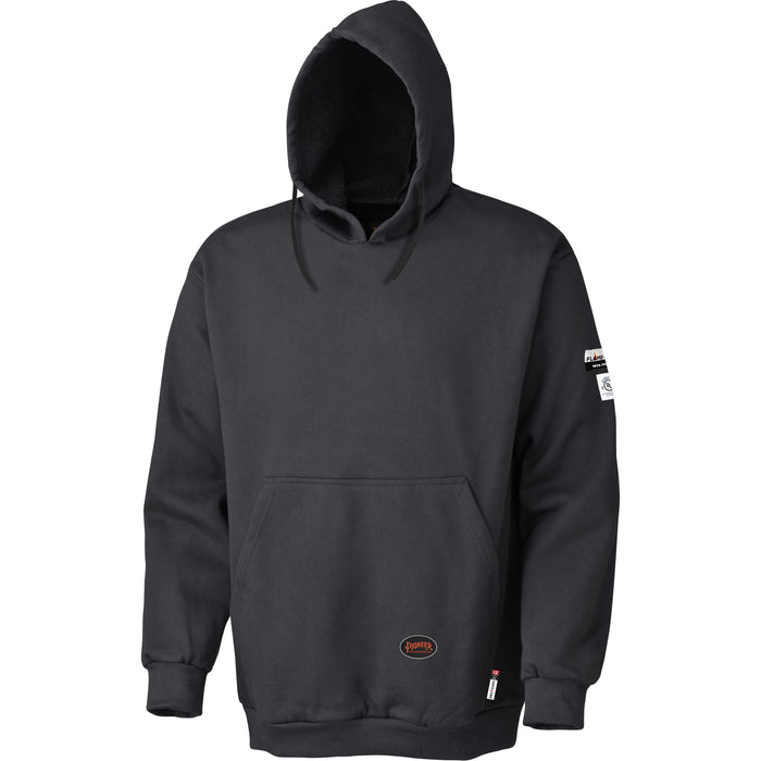 335 Flame-Resistant Pullover Hoodie, Men's, Large, Black, 22 cal/cm²