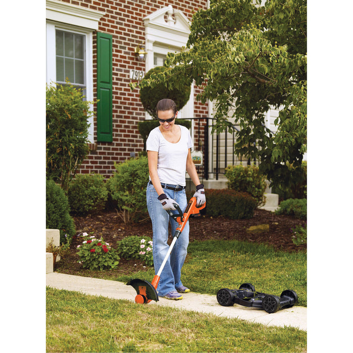 20V Max* Cordless 3-in-1 Compact Mower Kit, Push Walk-Behind, Battery Powered, 12" Cutting Width
