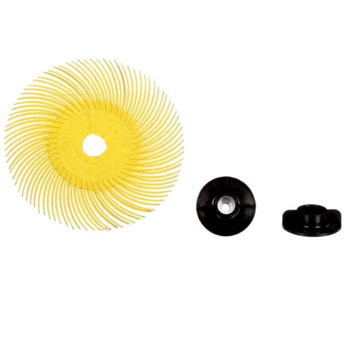 Scotch-Brite™ Radial Bristle Disc, Aluminum Oxide, 80 Grit, 3" Dia.