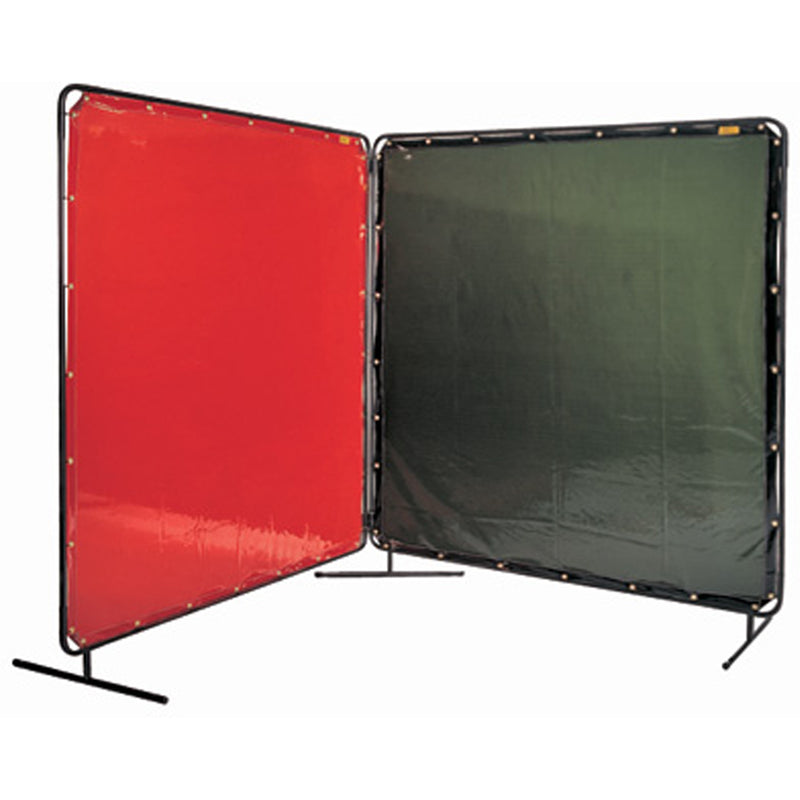 Écran et cadre de soudage, vert, 8' x 6'