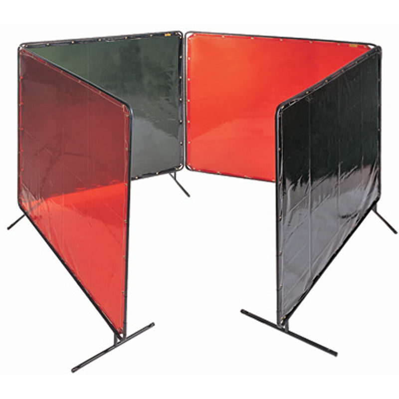 Welding Screen and Frame, Orange, 8' x 6'