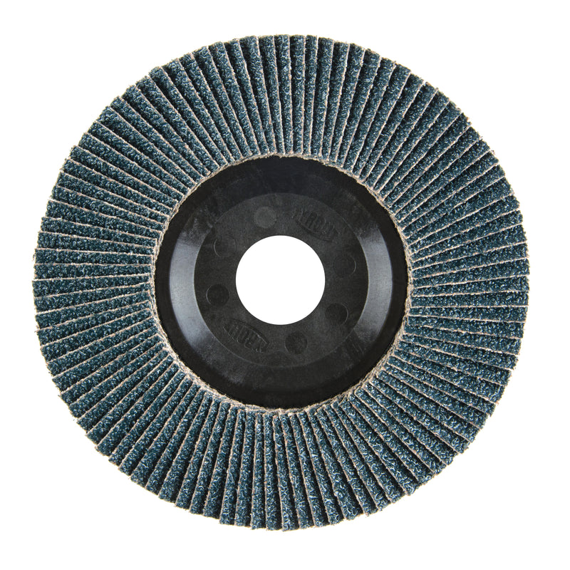 Flap Disc, 5" x 7/8", Type 27, 80 Grit, Zirconium