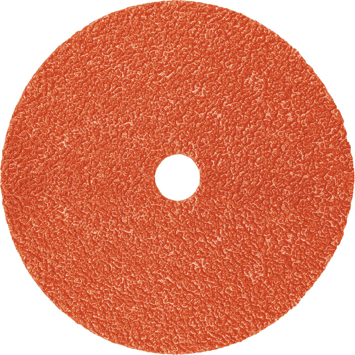 Disque en fibre 787C, céramique, 36+, 4-1/2" de diamètre x 7/8" d'arbre