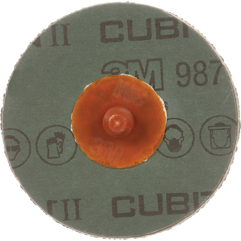 Cubitron™ II Roloc™ 987C Fibre Disc, 2" Dia., 36+ Grit, Ceramic
