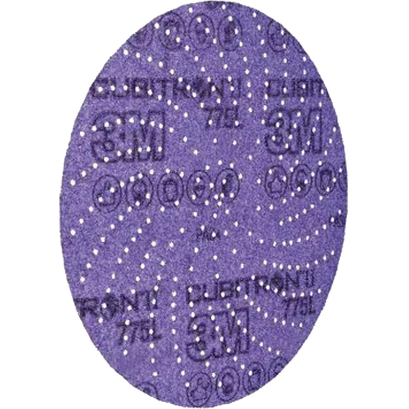 Cubitron™ II Hookit™ Clean Sanding Film Disc 775L, 5" Dia., 400+ Grit, Ceramic, 3 mils