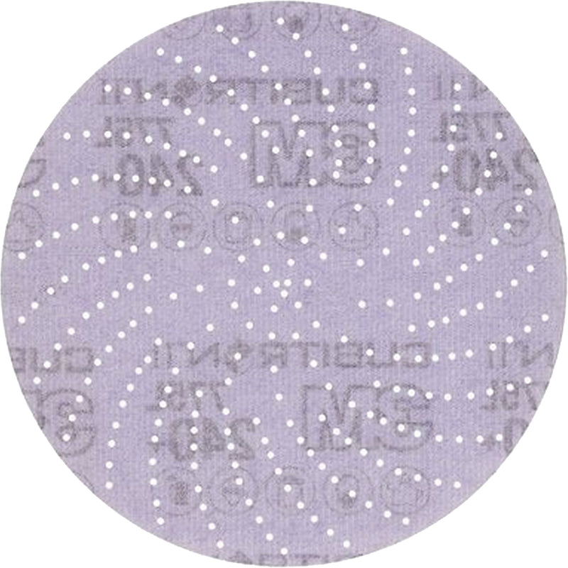 Cubitron™ II Hookit™ Clean Sanding Film Disc 775L, 5" Dia., 240+ Grit, Ceramic, 3 mils