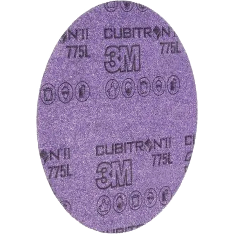 Cubitron™ II Hookit™ Clean Sanding Film Disc 775L, 5" Dia., 240+ Grit, Ceramic, 3 mils