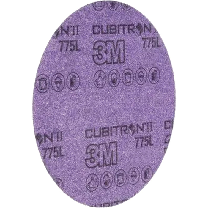 Cubitron™ II Hookit™ Clean Sanding Film Disc 775L, 5" Dia., 240+ Grit, Ceramic, 3 mils