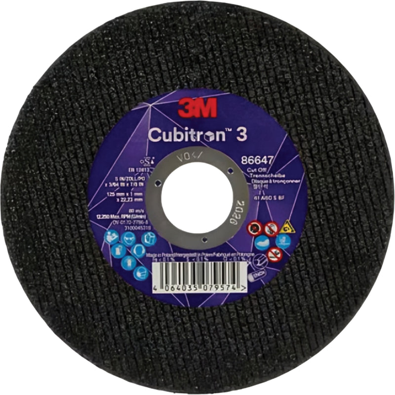 Cubitron™ 3 Cutting Disc, 5" x 9/32", 3/8" Arbor, Type 41