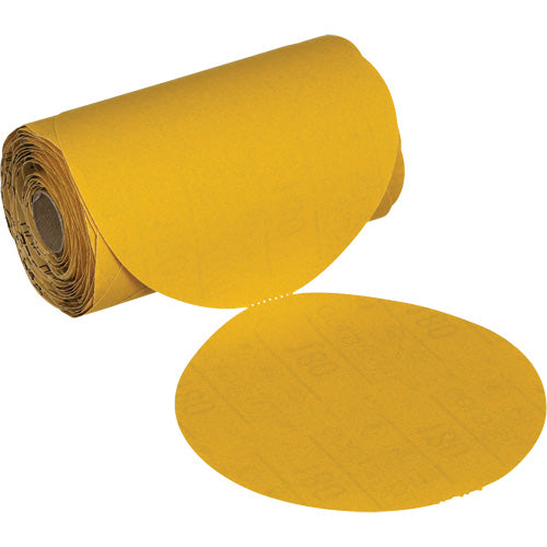 Stikit™ Gold Abrasive Disc Roll 09314, 6" Dia., 180 Grit, Aluminum Oxide