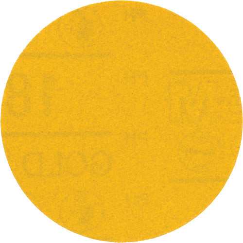 Hookit™ Gold Abrasive Disc, 09213, 3" Dia., 180 Grit, Aluminum Oxide, C-Weight