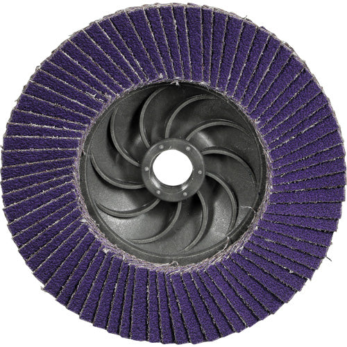 Cubitron™ 3 Conical  Flap Disc with Quick Change 1169F, 4-1/2" x 5/8"-11, Type T29, 60+ Grit, Ceramic