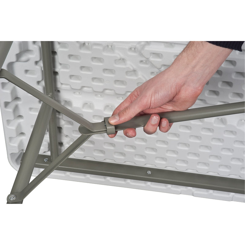 Table pliante rectangulaire, 152 cm (L) x 76 cm (l), polyéthylène, blanche