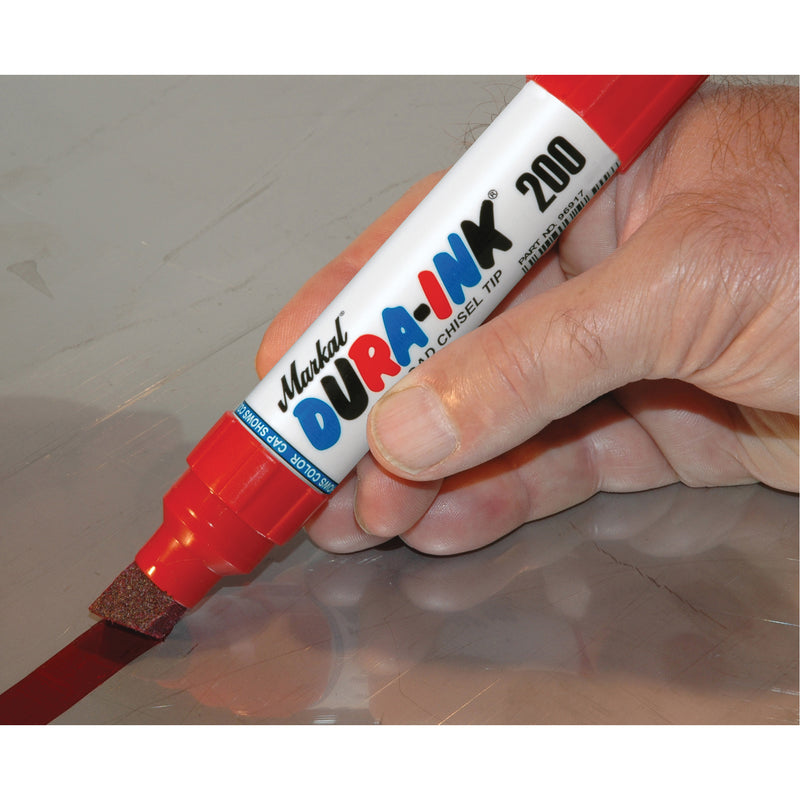 Dura-Ink® Marker #200, Red, Chisel Tip