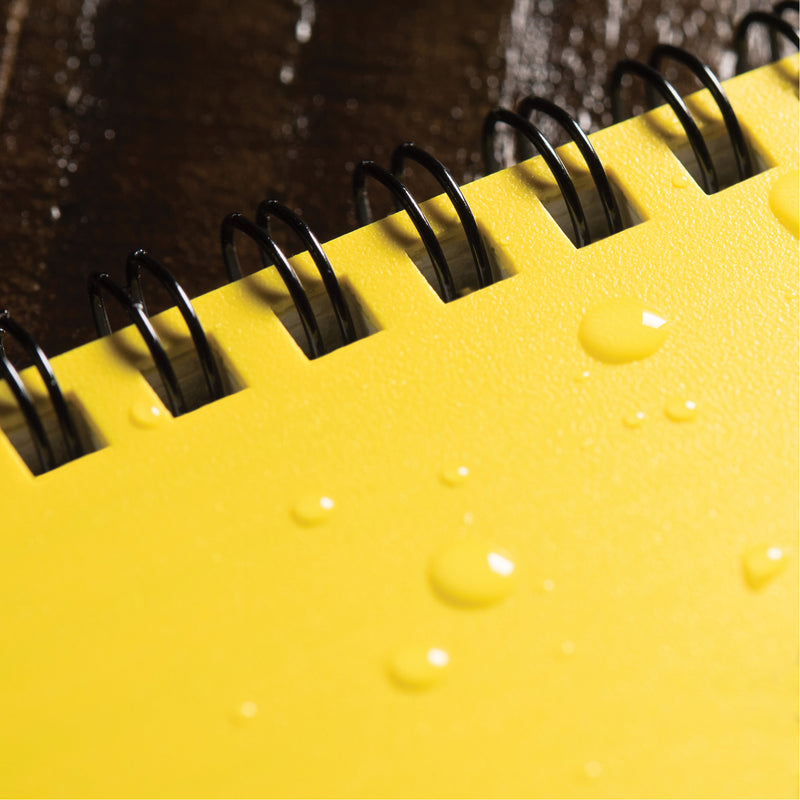 Side-Spiral Notebook, Soft Cover, Yellow, 64 Pages, 4-5/8" W x 7" L